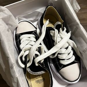 Black and White Canvas Sneakers